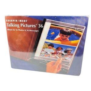 Sharper Image Talking Pictures Album - Brown and Blue